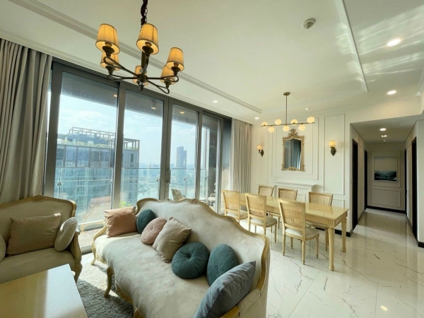 Cho thuê căn hộ 3 phòng ngủ Linden Residences Empire City | 127.3m2 | Đầy đủ nội thất